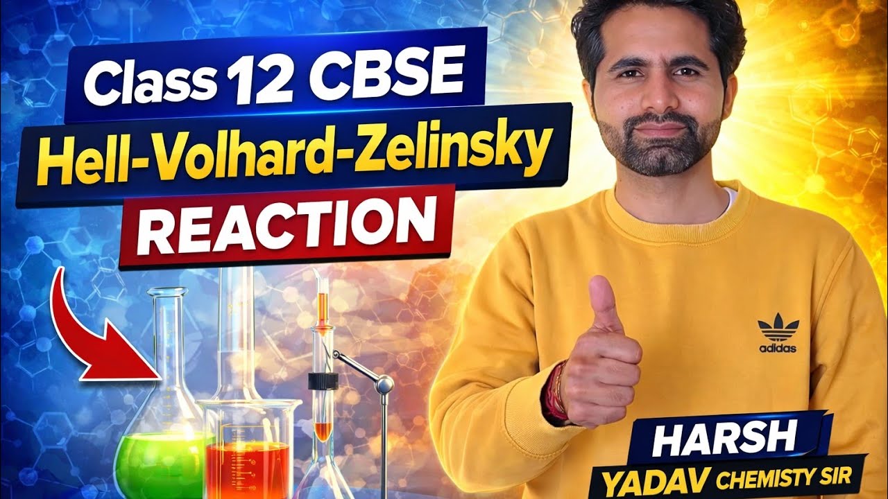 Hell-Volhard-Zelinsky Reaction ||  CBSE 12th  /NEET ||Mechanism  