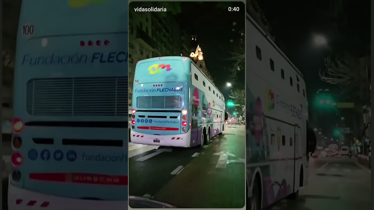 ✅VIDA SOLIDARIA Y EL MICRO DE FLECHA BUS PARA QUE PUEDAN DORMIR A LA NOCHE #ayuda