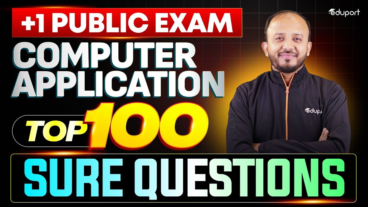 Plus One Computer application 100 sure questions | Eduport Plus One