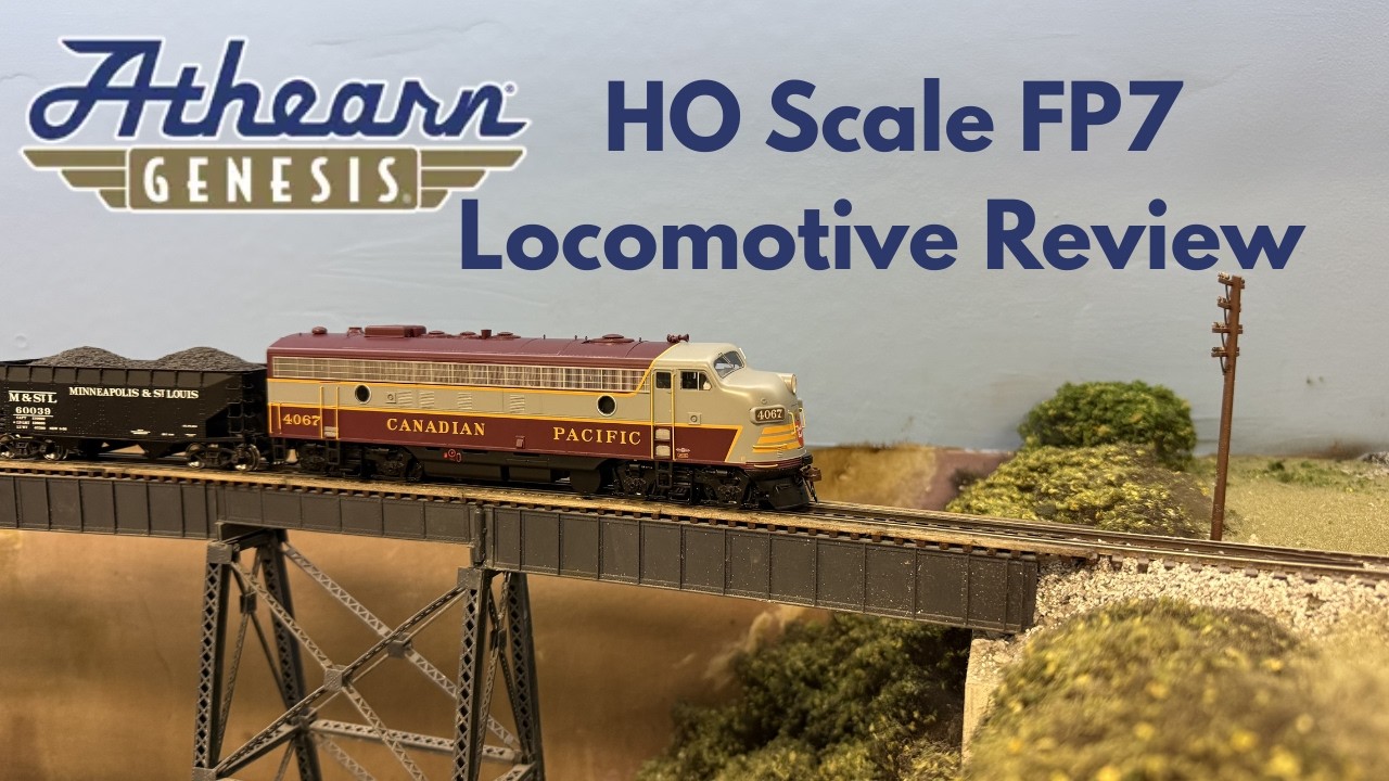 Обзор локомотива Athearn Canadian Pacific FP7 в масштабе HO