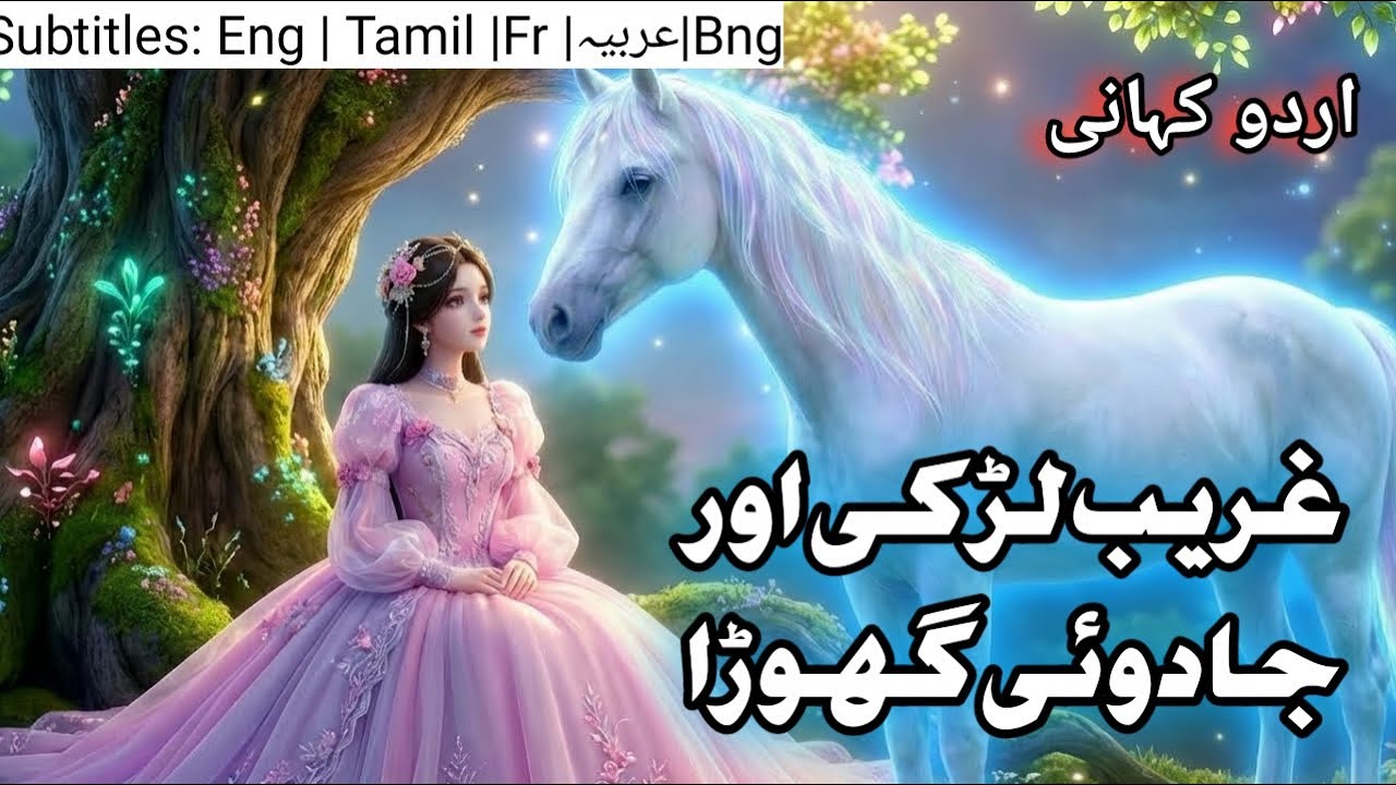 Jadui Safed Ghora aur Gareeb Ladki | Magical ASMA FAIRY TALE 🐴👑 #fairytalesstory #hindifairytales