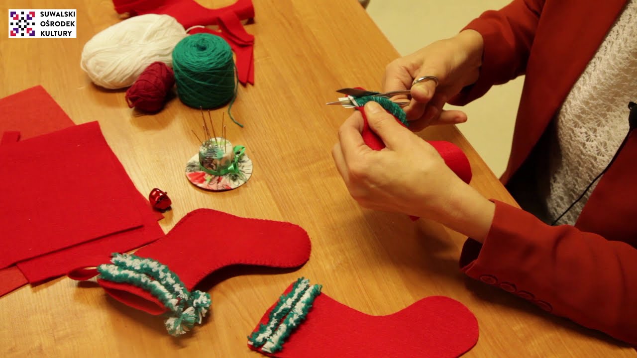 Mikołajkowa skarpeta na prezenty. DIY z SOK