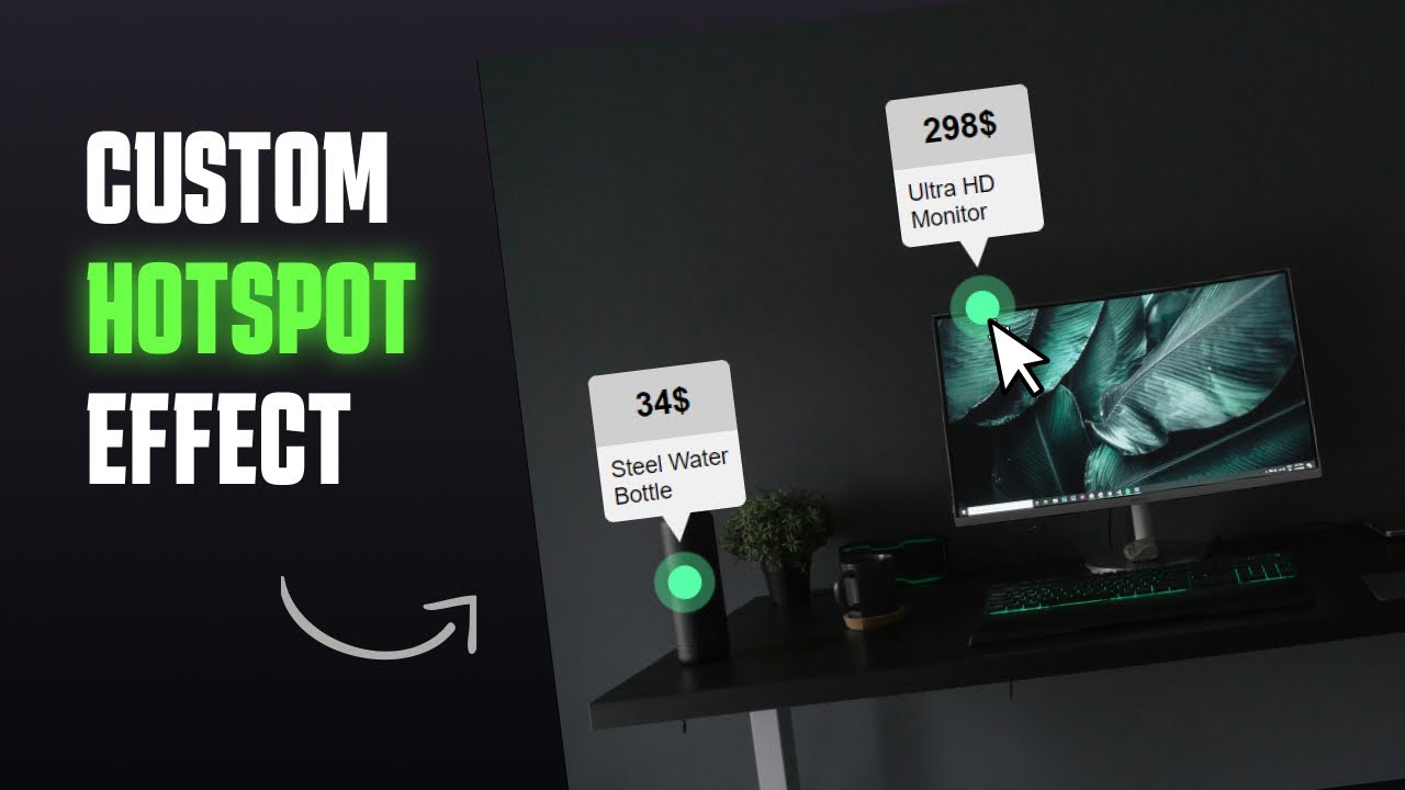 Image Hotspot Effect With HTML, CSS and JavaScript | Quick Tutorial