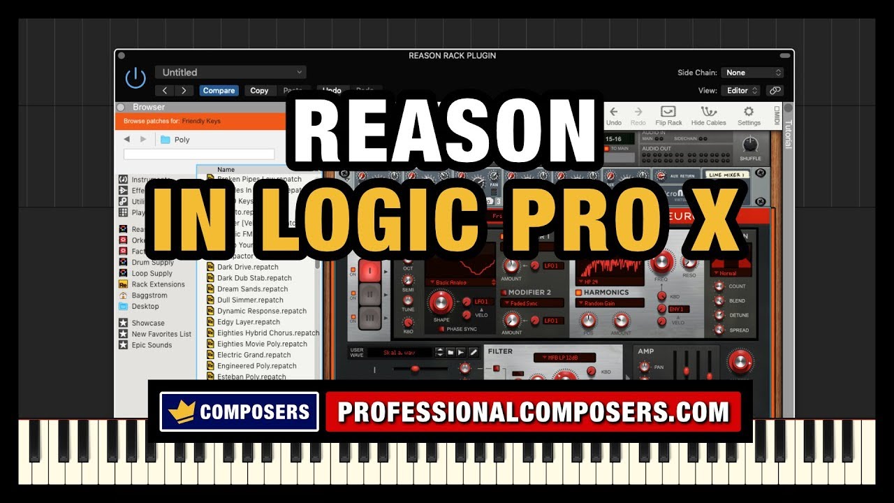 Reason Rack Plugin in Logic Pro X (a Dream come True)