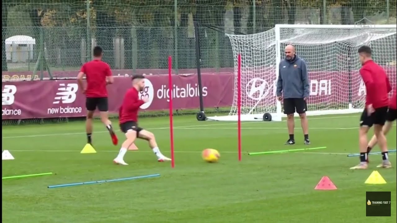 &eacute;chauffement passes type professionnel entra&icirc;nement de foot