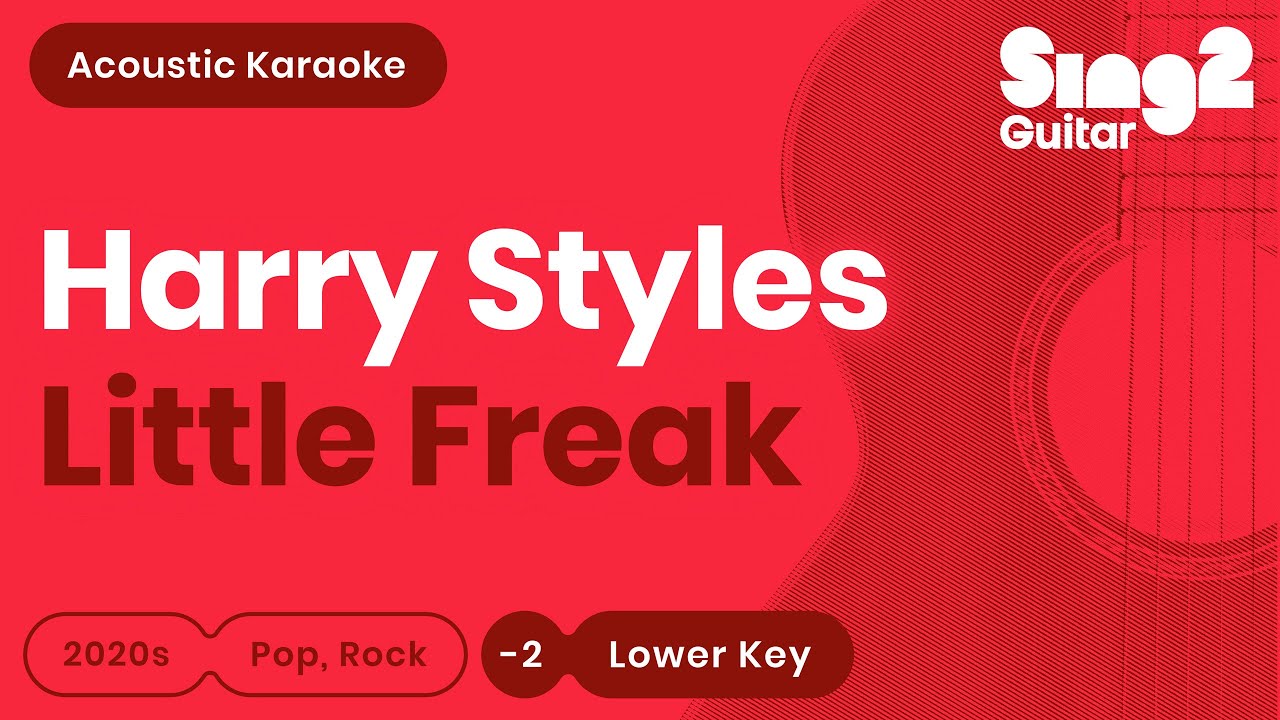 Harry Styles - Little Freak (Lower Key) Acoustic Karaoke