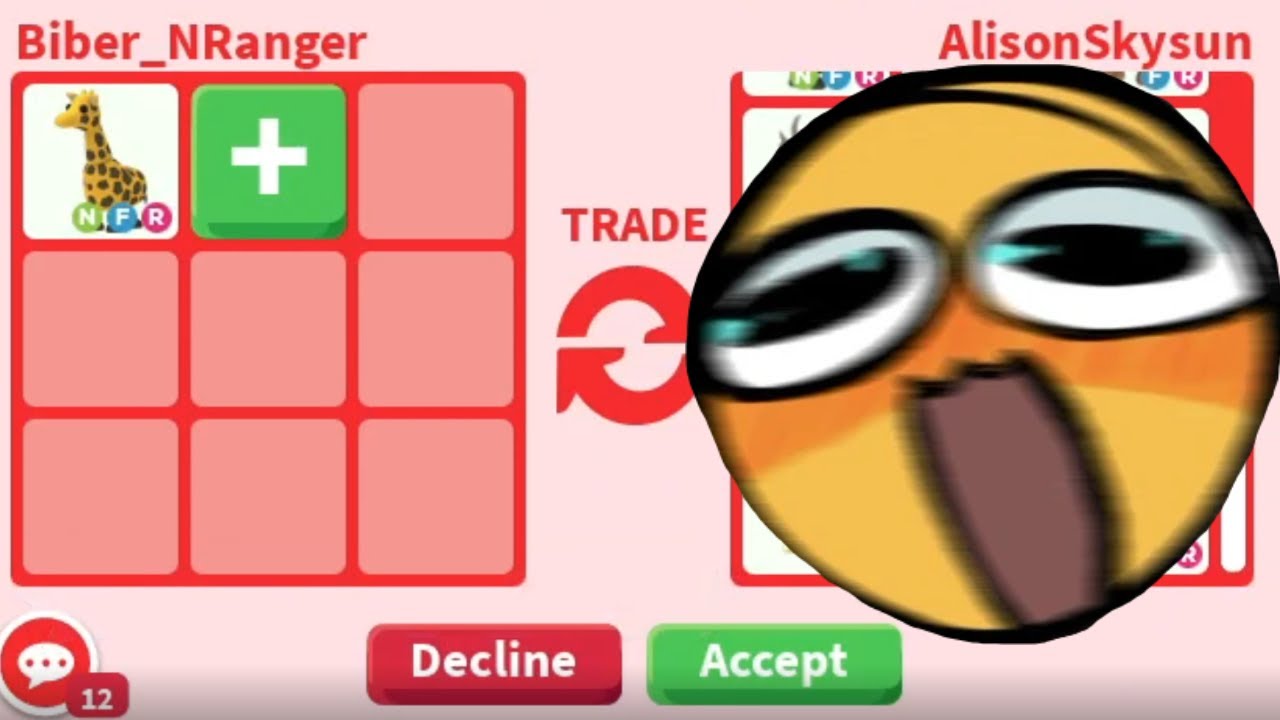 TRADING NFR GIRAFFE ROBLOX ADOPT ME