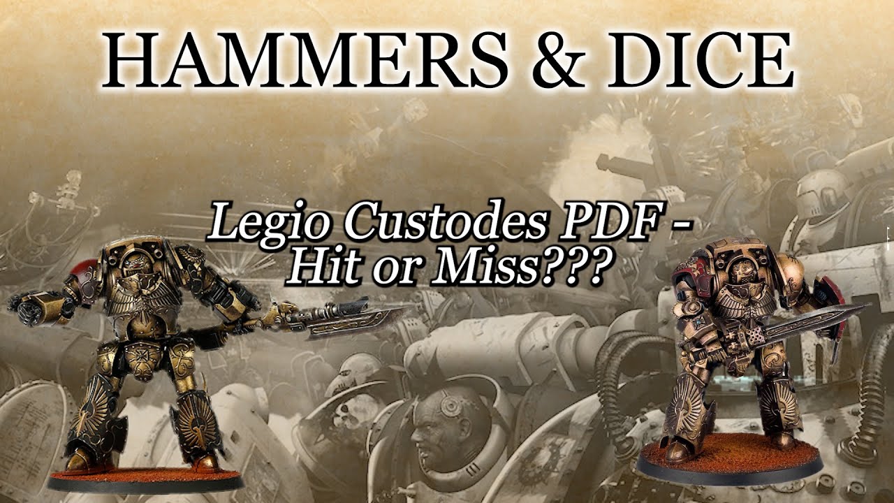 Legio Custodes PDF in Heresy 3.0 - is it a Hit or Miss???
