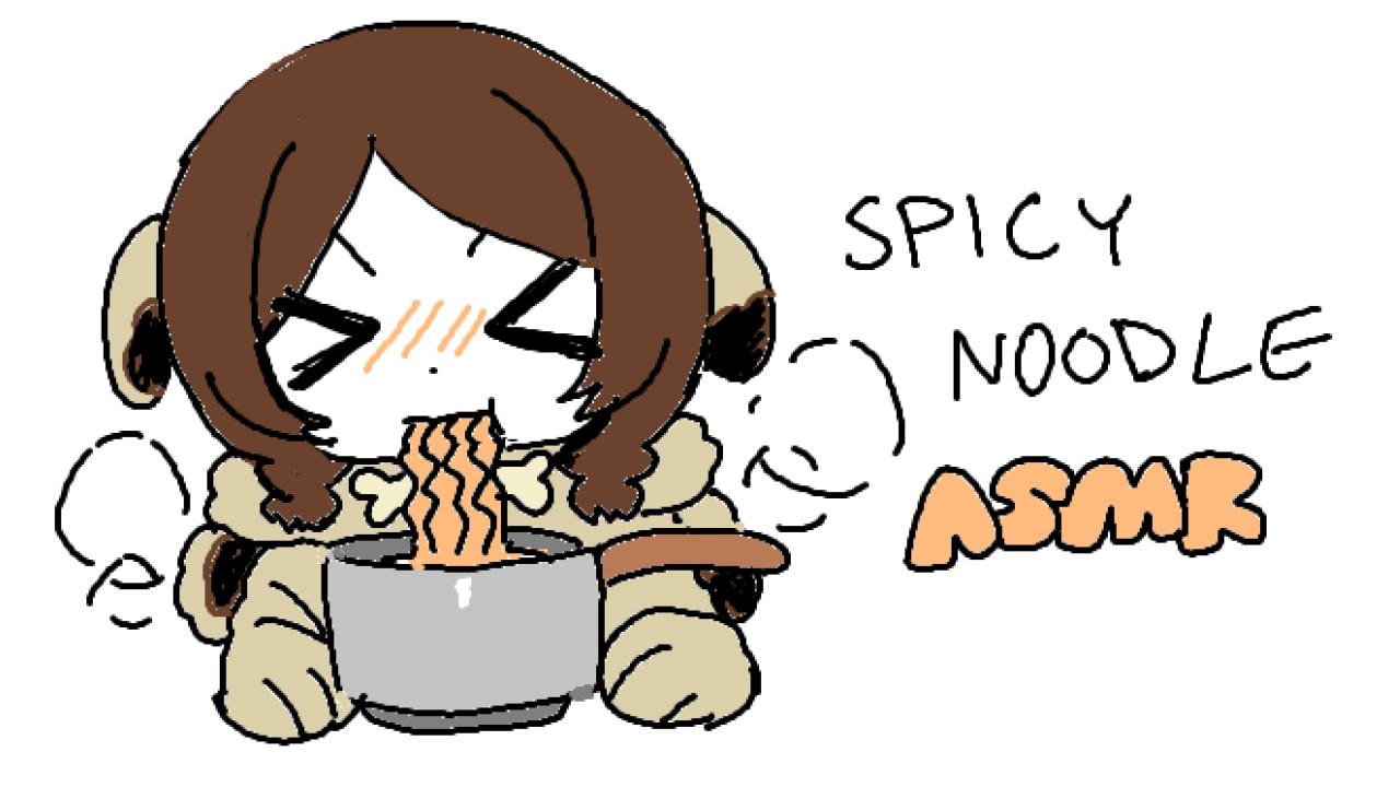 [3DIO ASMR] these noodles spicy