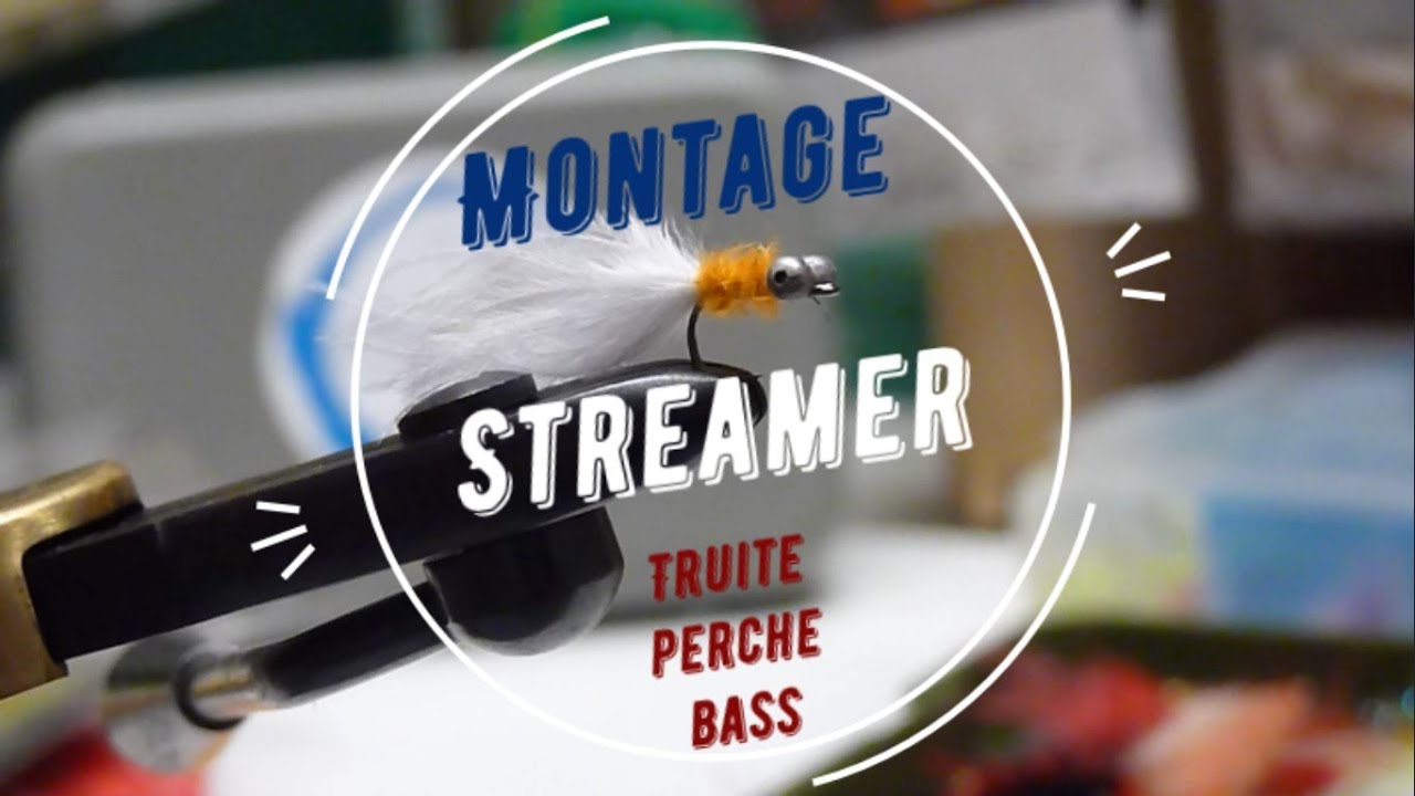 Montage n°1 : Streamer en marabout pour Truite/Perche/Bass