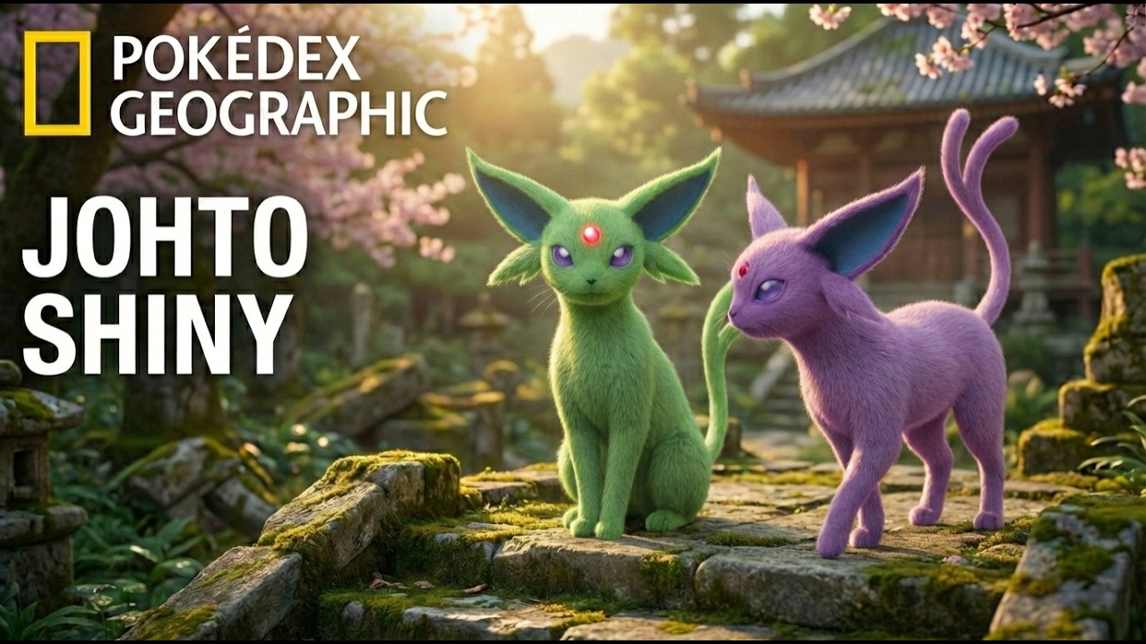 Pokemon in Real Life - Natgeo Johto Shiny Pokemon (Gen 2)