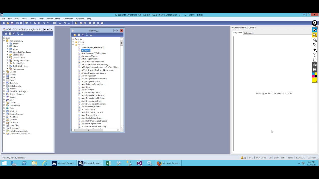 Microsoft Dynamic AX 2012 Technical Training:  Introduction to AOT - Part2