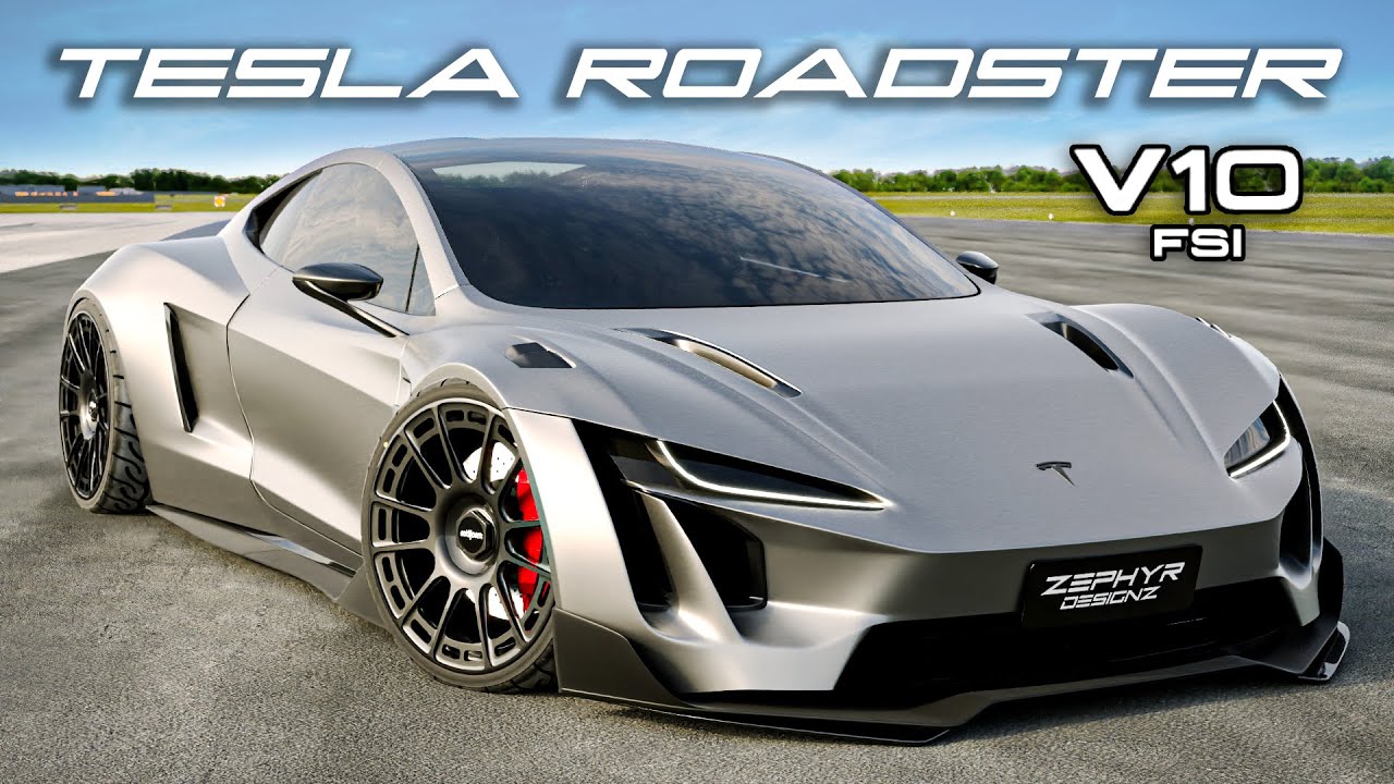 Tesla Roadster WIDEBODY V10 Swapped Modified 4K