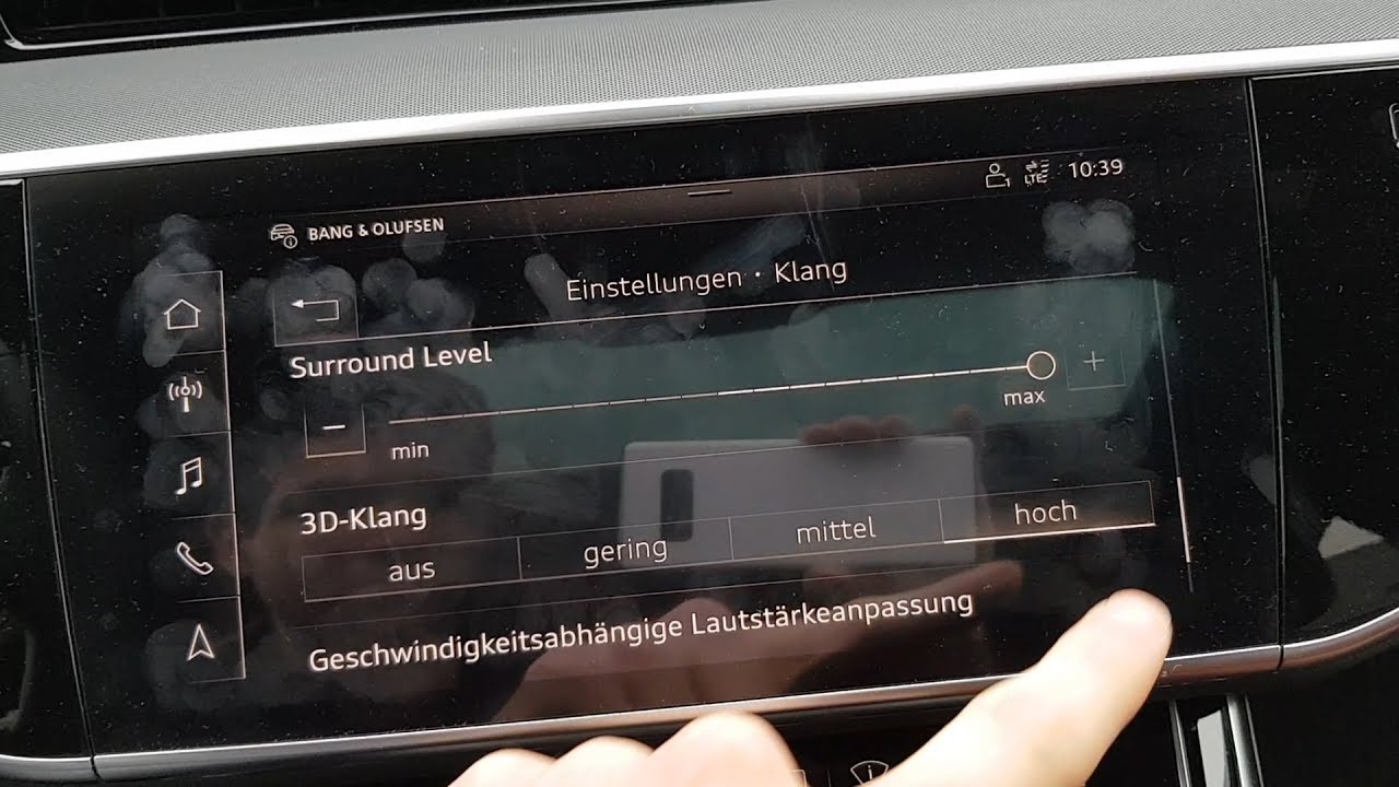 2019 Audi A8 - Bang & Olufsen Premium Sound System+subwoofer demonstration
