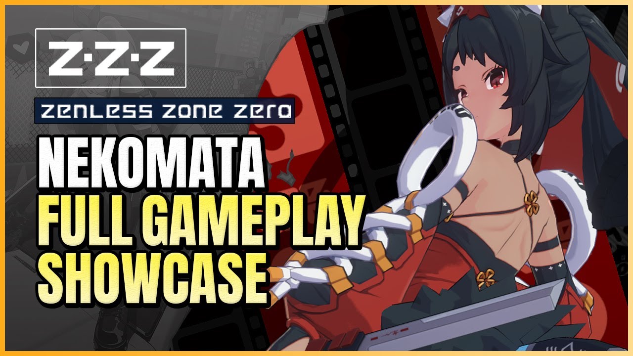 Nekomata Gameplay Showcase (Skills, Talents, Animations) | Zenless Zone Zero 1st CBT Tuning Test