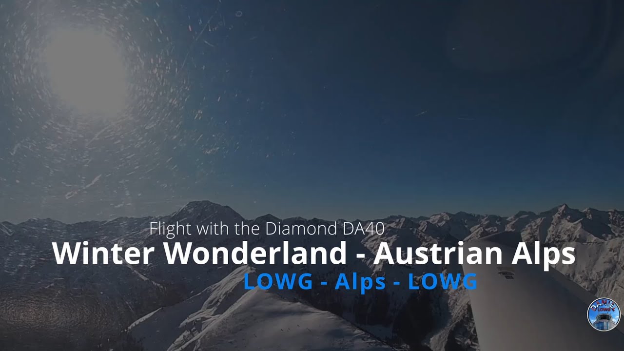 Diamond DA40 - Winter Wonderland - Austrian Alps - LOWG - Alps - LOWG