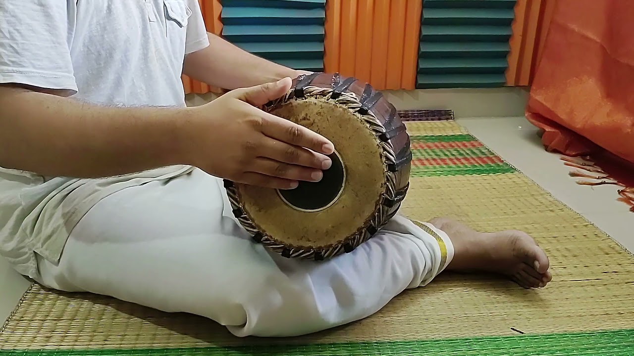 Mridangam practice techniques using Basic Syllables - Sai Shiv - Part 13