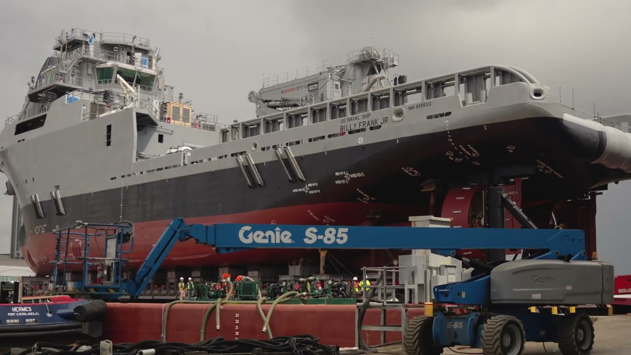 Austal USA - USNS Billy Frank Jr T-ATS 11 Launch