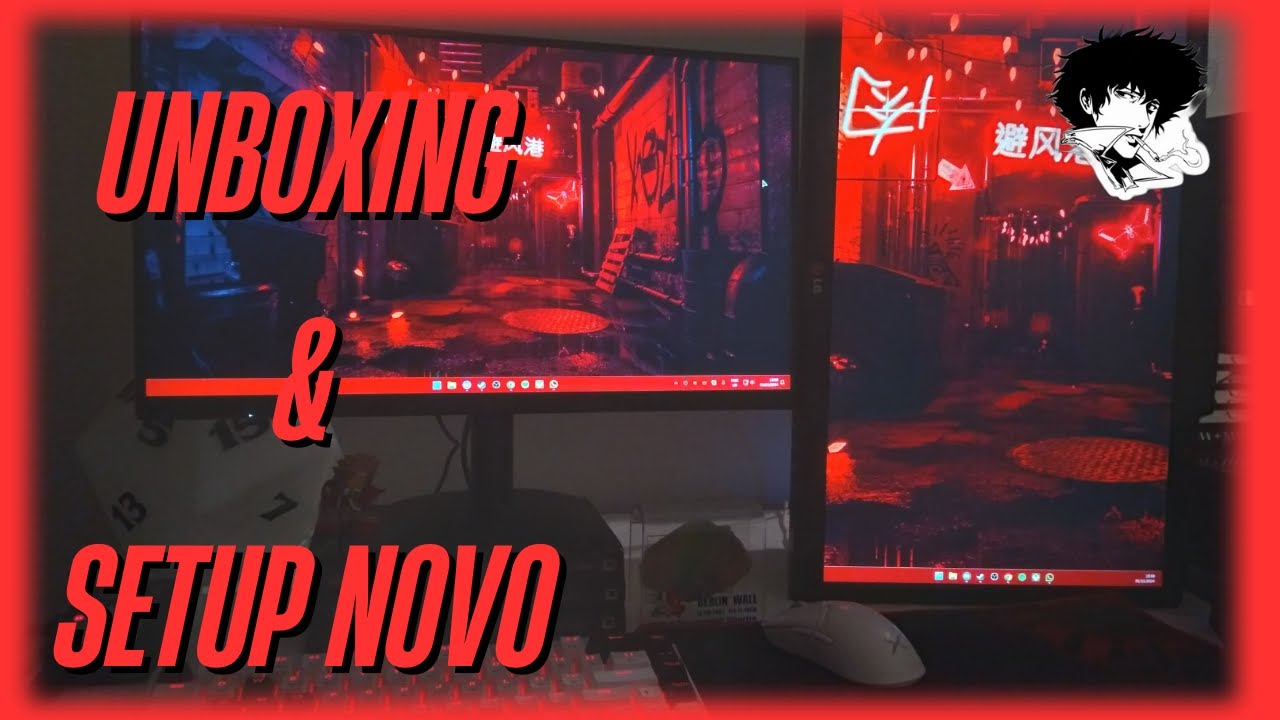 UNBOXING MONITOR AOC 22B35 100HZ + TOUR PELO SETUP