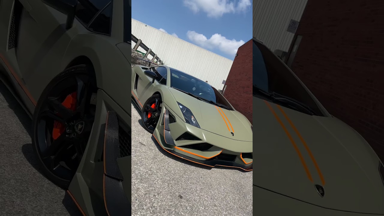 Lamborghini Gallardo with the craziest transformation 😮&zwj;💨🔥 #wraptors #vinylwrap #lamborghini