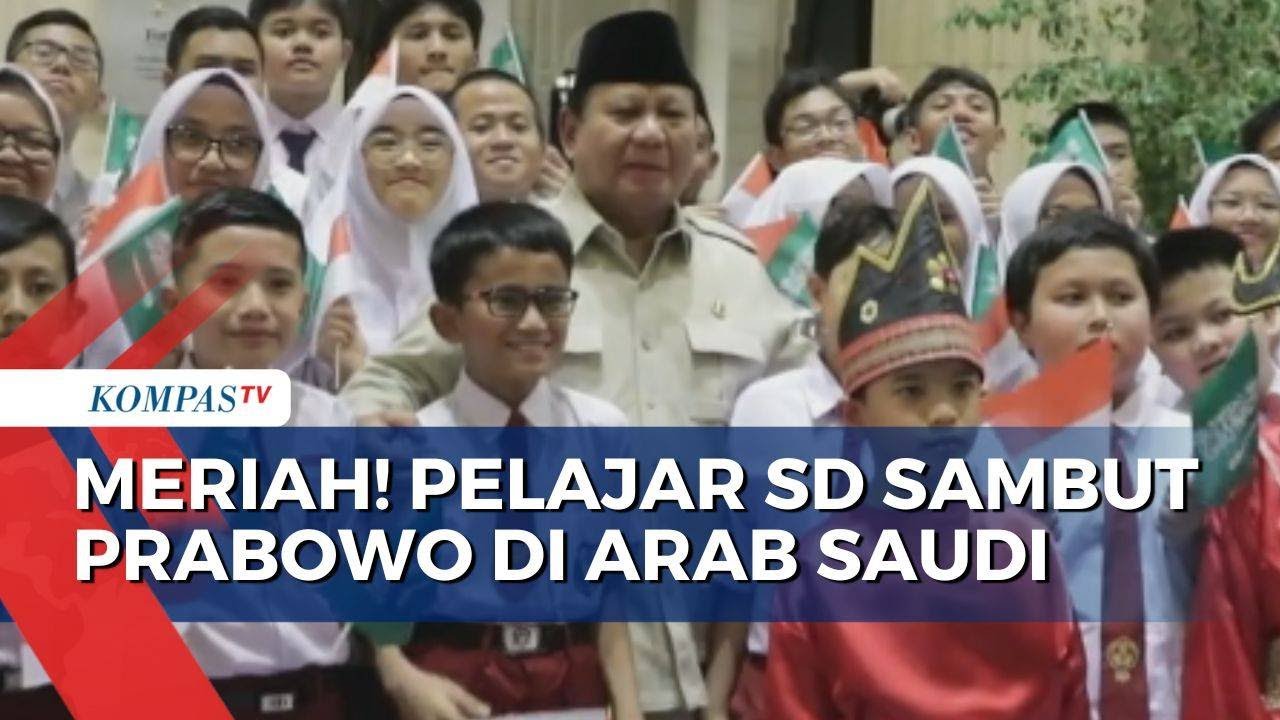 Hangat! Momen Pelajar SD Sambut Presiden Prabowo di Jeddah Arab Saudi |