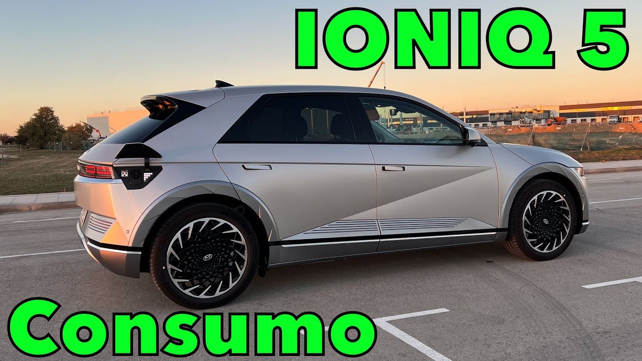 Hyundai IONIQ 5 ¡SOLAR! PRUEBA COCHE ELÉCTRICO 120 km/h, 100 km/h, interurbano y ciudad MOTORK