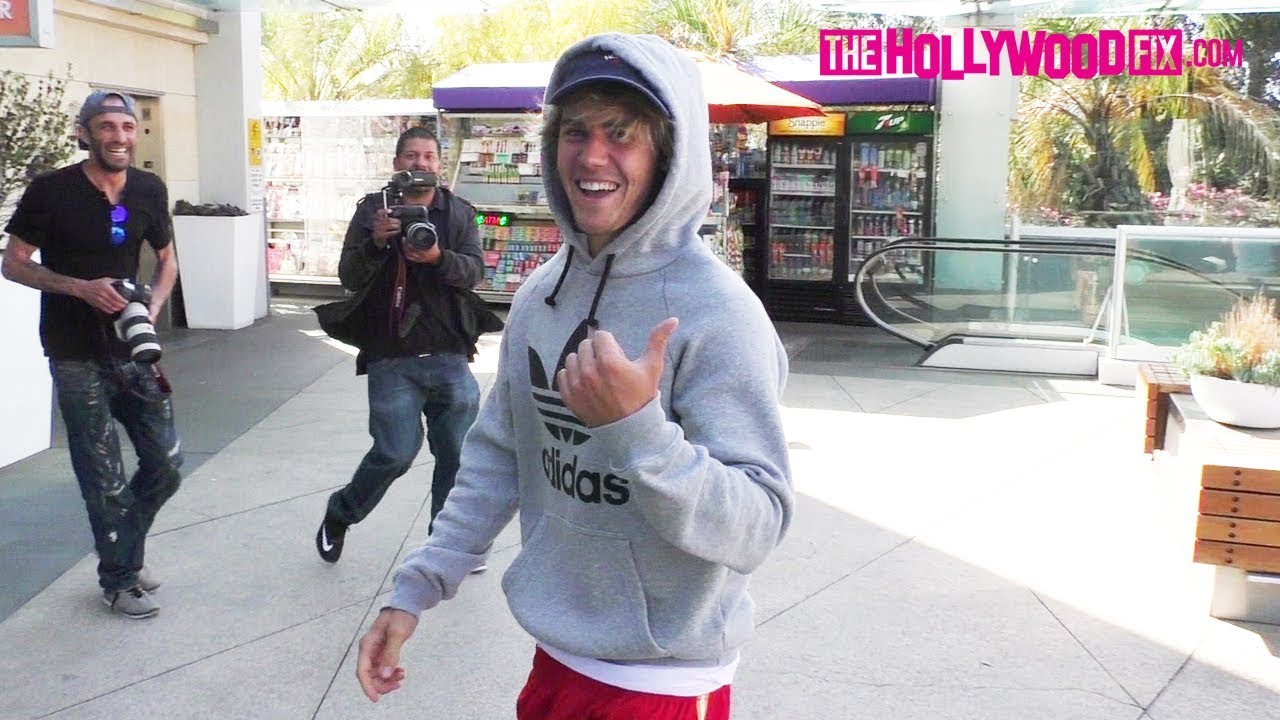 Justin Bieber Gets Super Excited When He Meets His Favorite YouTuber At SoulCycle Class 4.12.18
