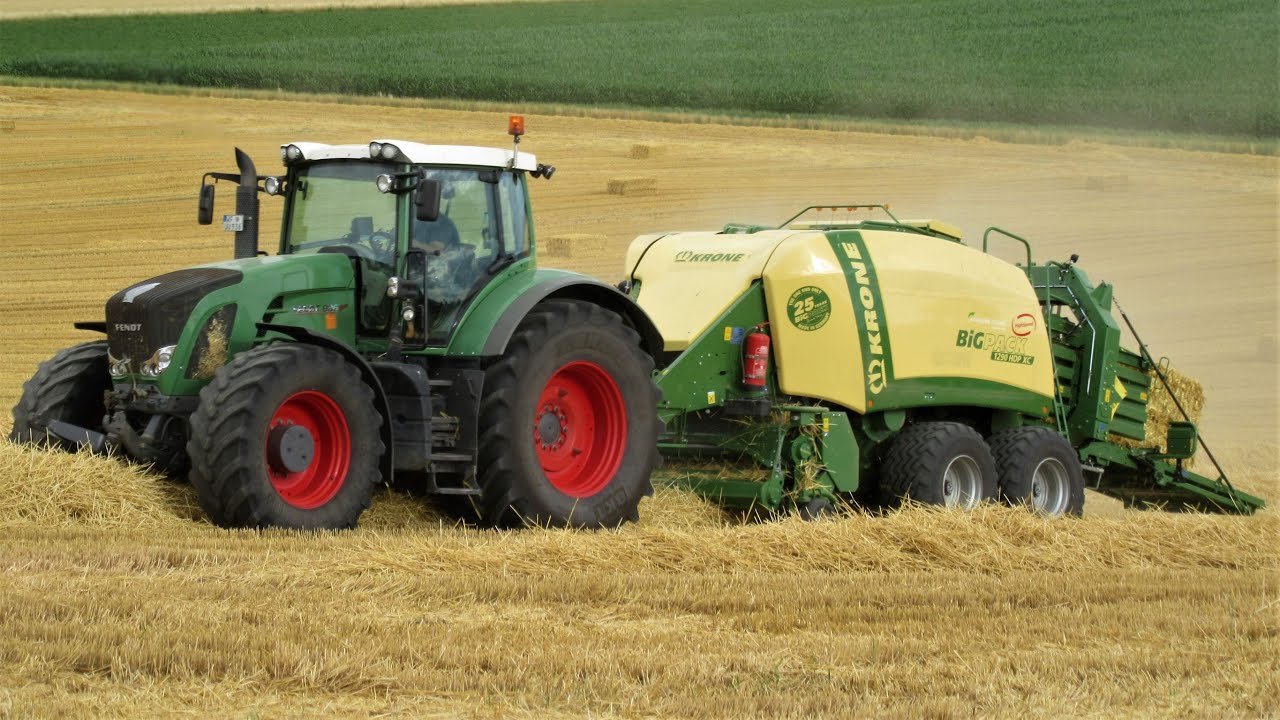 Strohernte 2022/ Fendt Vario 936/ Krone Big Pack 1290 HDP