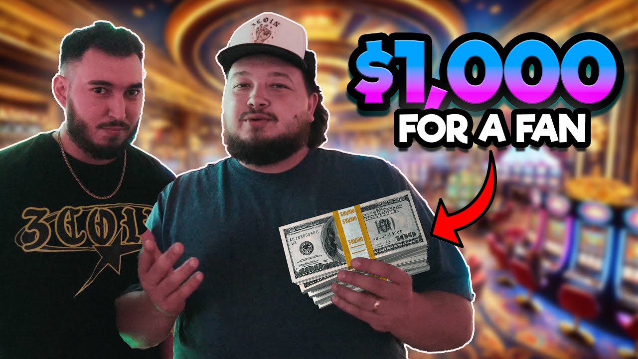 Giving a Fan $1,000 & Going To War With Casino! ($10,000)