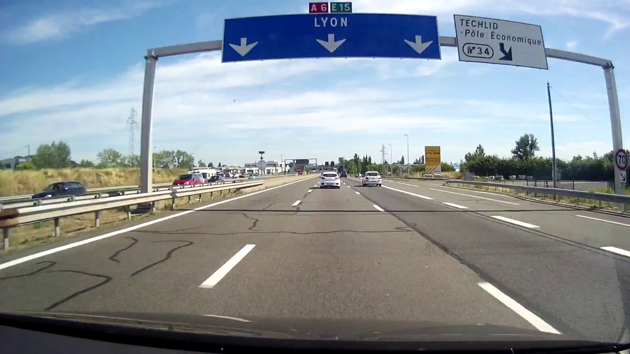 Roads of France| A6-Lyon-A7| Дороги Франции |autotrip Russia-Spain| Поездка в Испанию