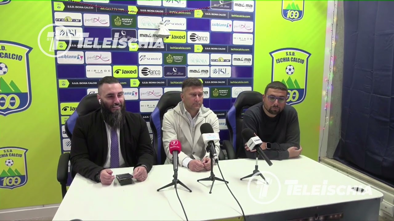 Ischia Calcio. Conferenza stampa: rinnovo contratto Corino e nuovi acquisti Vittoria e Lopes