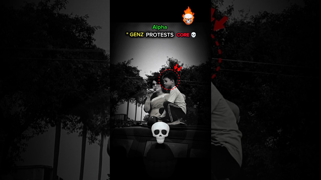 GENZ PROTEST CORE 💀 #patnaprotest   #shurts #protest #funny moment