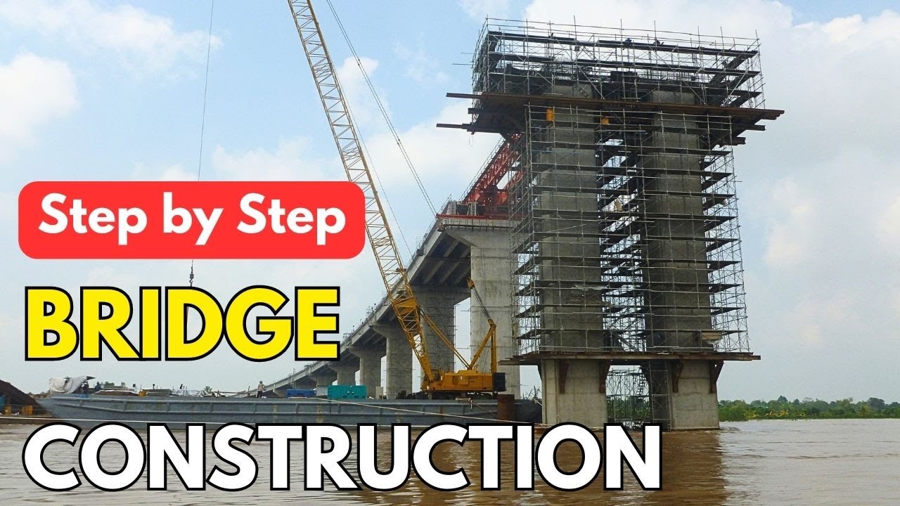 Как строятся мосты через глубокую воду?