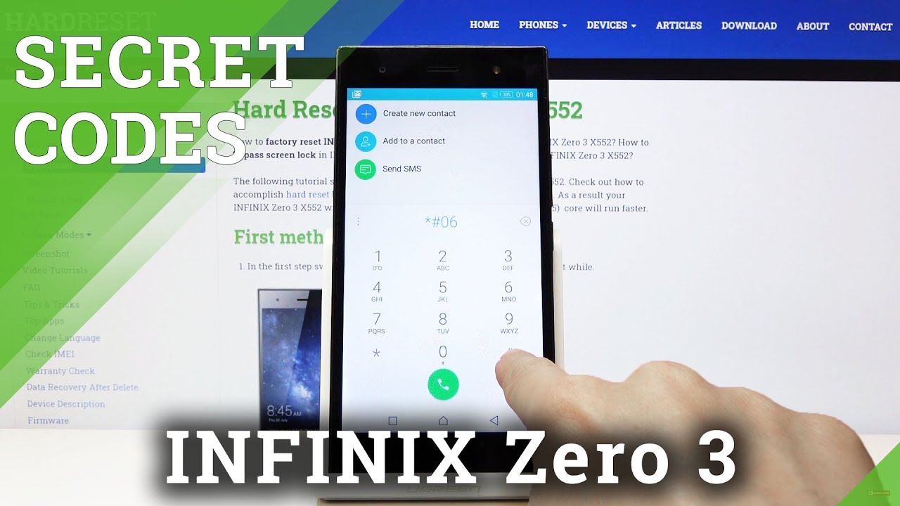 How to Use Secret Codes in INFINIX Zero 3 &ndash; Hidden Modes / Options