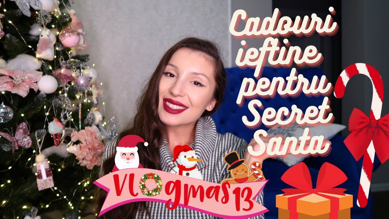 VLOGMAS 13 🎁 | 50+ Idei ieftine de cadouri pentru Secret Santa / Craciun🎅 | Pana in 30-50-70 lei 🎄