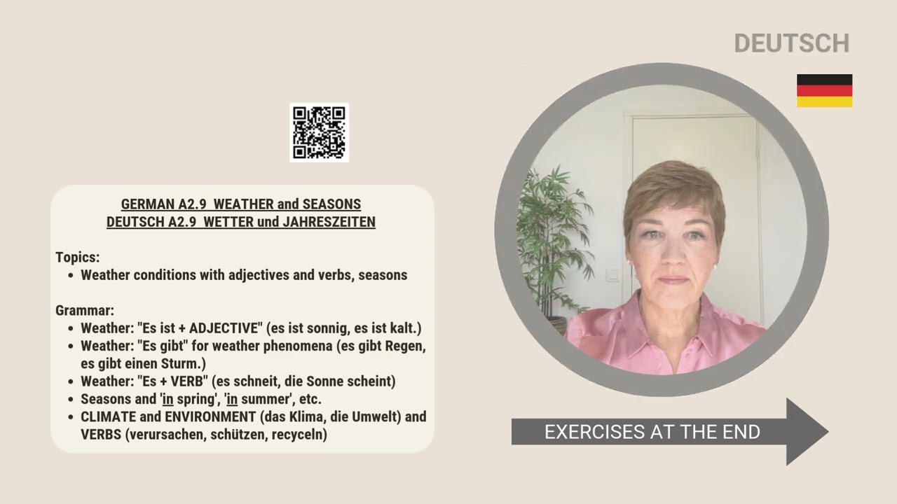 GERMAN sample video - Beginner level for people who are interested in learning German.