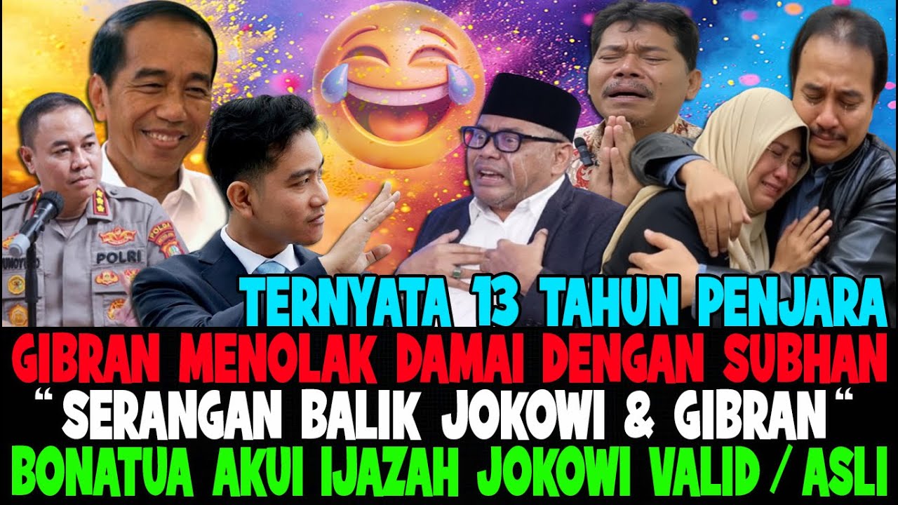 SERANGAN BALIK WAPRES GIBRAN..!! IJAZAH JOKOWI TERBUKTI ASLI DAN WAPRES GIBRAN MENOLAK BERDAMAI 😂