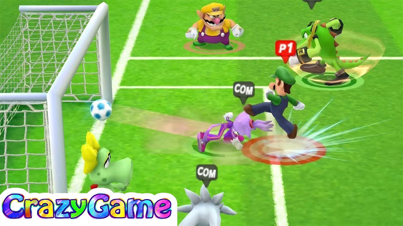 Mario & Sonic At the London 2012 Olympic Games - Team Bowser Jr, Mario Play Football |Crazygaminghub