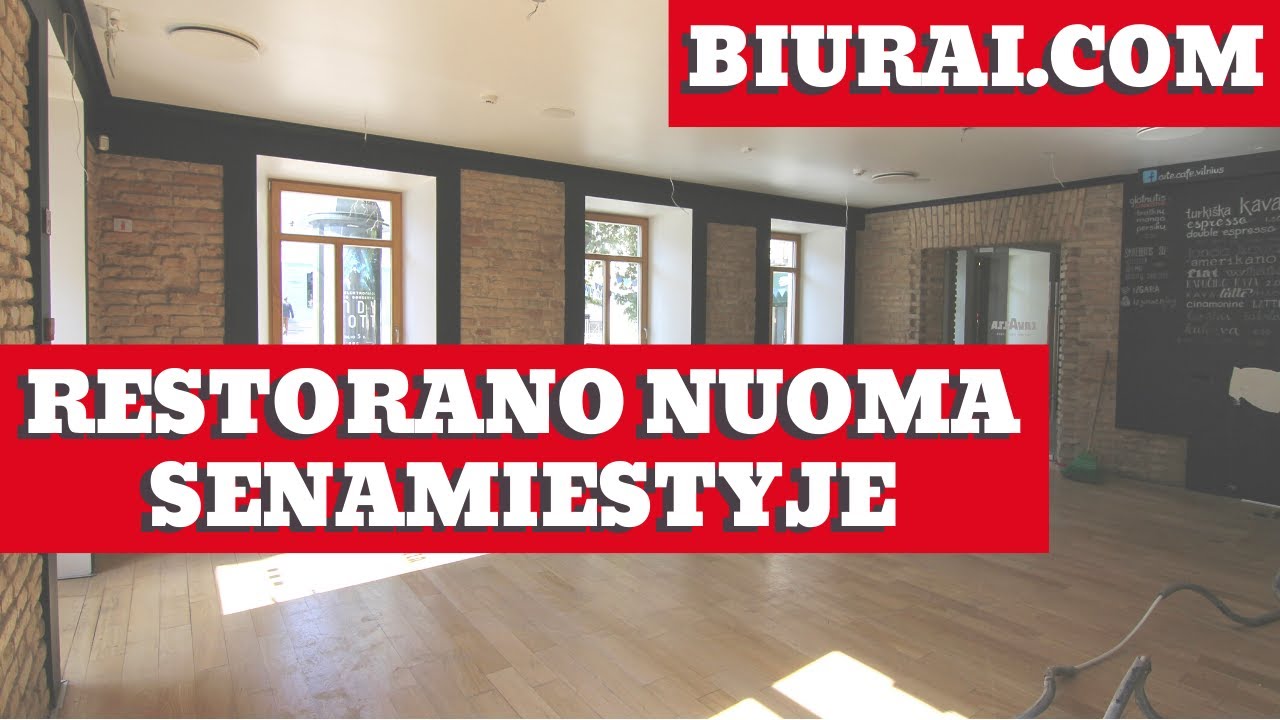 Baro nuoma Vilniaus Senamiestyje pirmame auk&scaron;te bar for rent in Vilnius old town