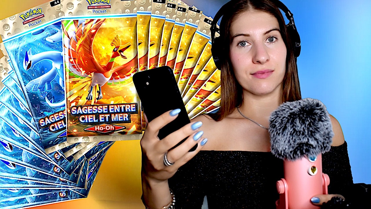 ASMR Pokémon Ouverture Boosters | Nouvelle Série Pocket 🌅📲🌊