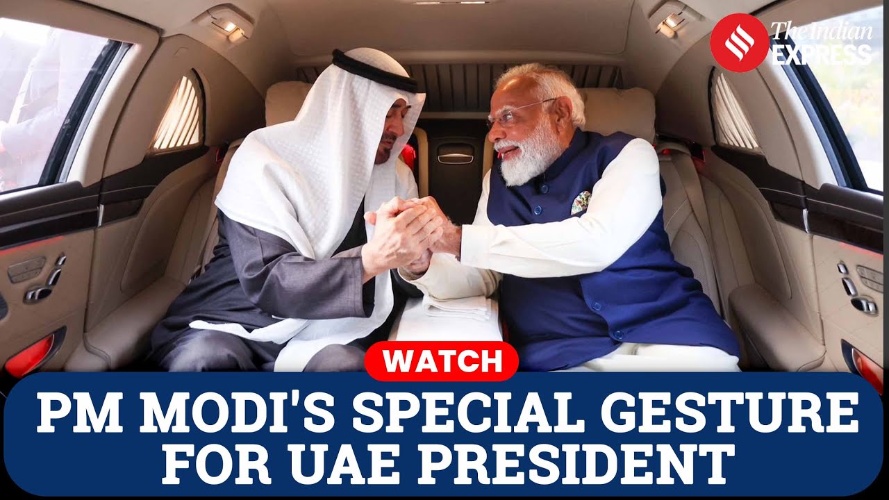 PM Modi Personally Welcomes UAE President Mohamed bin Zayed at Delhi Airport, Calls Him ‘My Brother’