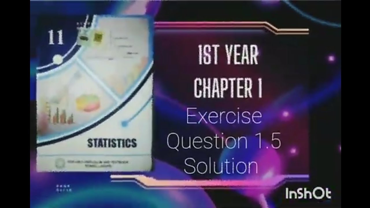 1st year statistics chapter 1