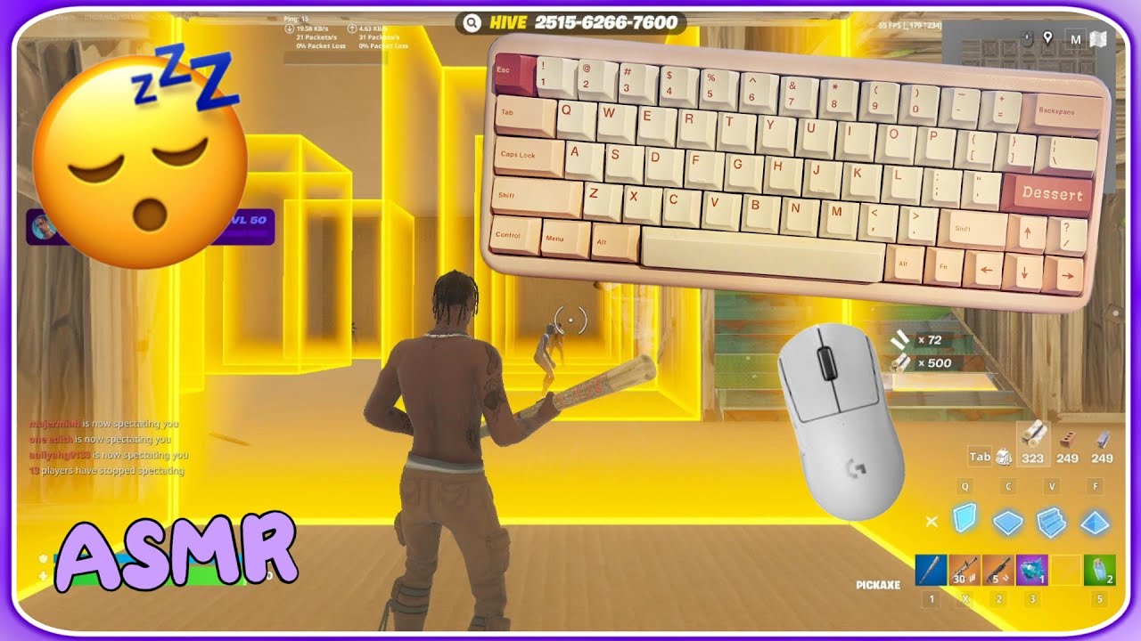 $250 Custom Keyboard ASMR 😴 | Satisfying Fortnite Box Fights 240 FPS 🎧