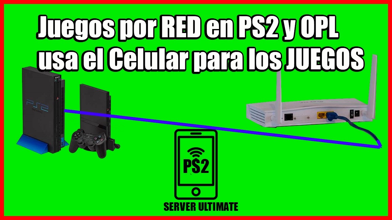 🎮 ¡JUEGOS VIA CABLE DE RED CON EL CELULAR ANDROID  vía WiFi con OPL! (SIN PC)