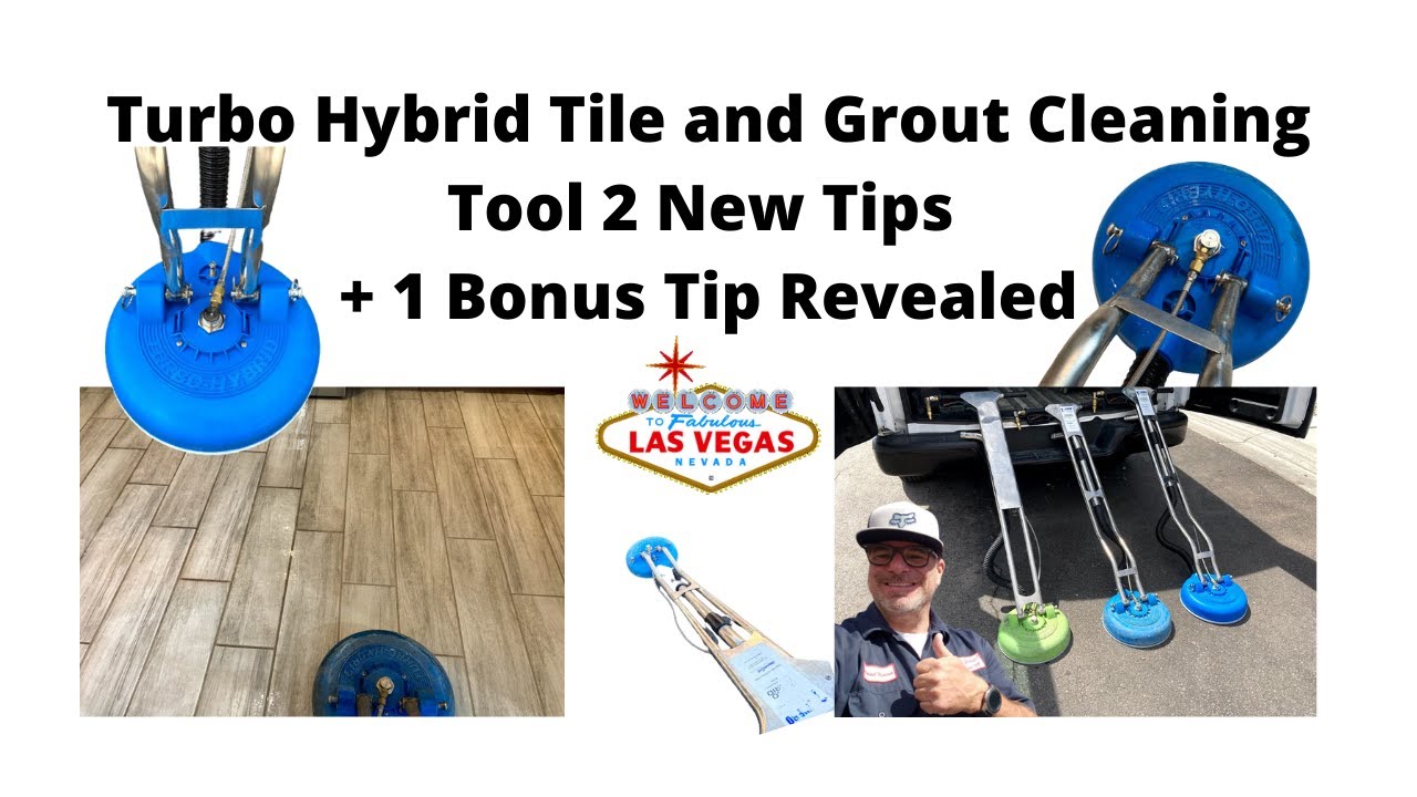 Turbo Hybrid Tile and Grout Cleaning Tool 2 New Tips + 1 Bonus Tip Revealed 