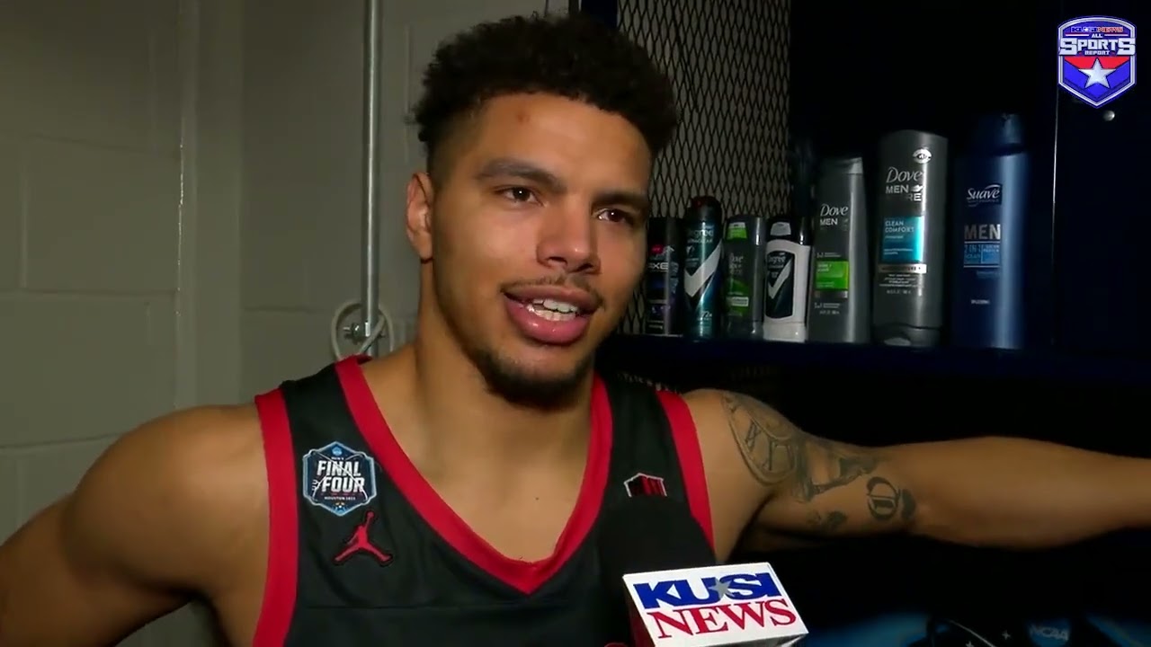 Inside the SDSU locker room after NCAA Championship loss to UCONN