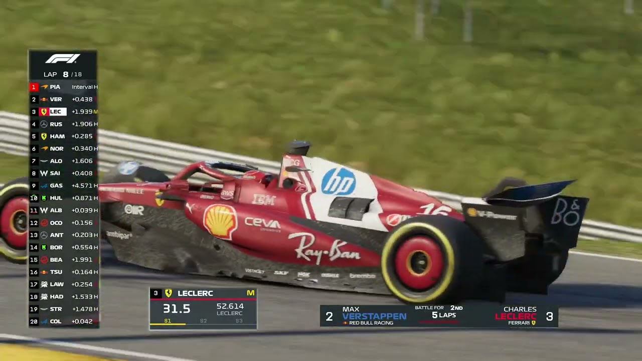 ❗Charles Leclerc VS Oscar Piastri❗Race F1 Interlagos Sau Paulo #BrazilianGP 2025