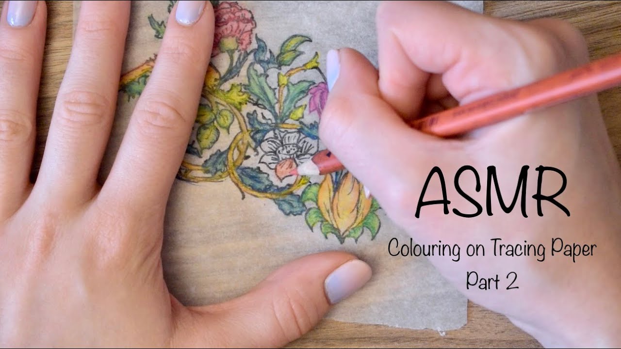 ASMR Quiet Sketching | Colouring on Tissue Paper (Part 2) | No Talking
