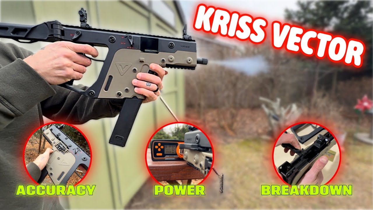 Обзор газового пистолета-пулемета KRISS Vector GBB — подробный анализ конструкции Krytac.