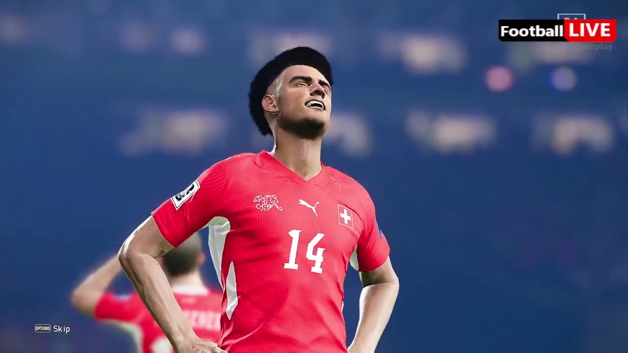 eFootball PES 2021 SWITZERLAND vs BOSNIA | Full Match Simulation Gameplay